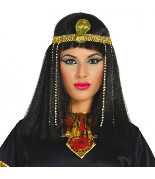 Parrucca egiziana con fascia per completare il costume