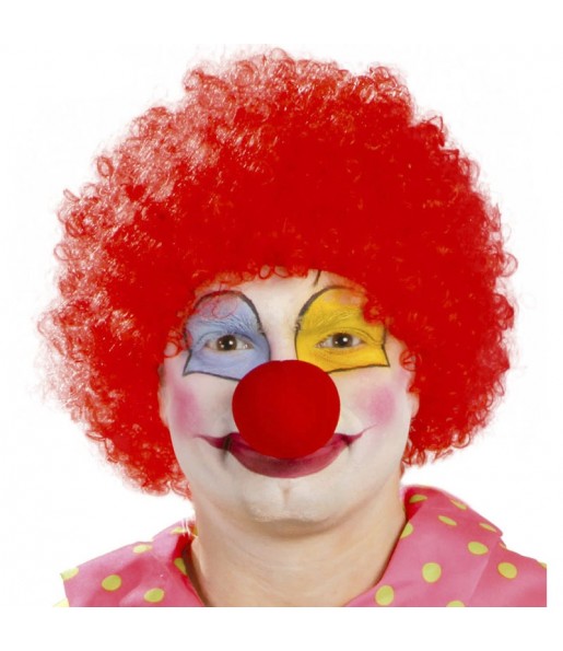 Parrucca rossa da clown per completare il costume