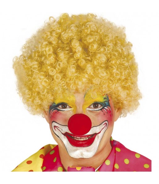 Parrucca bionda da clown per completare il costume