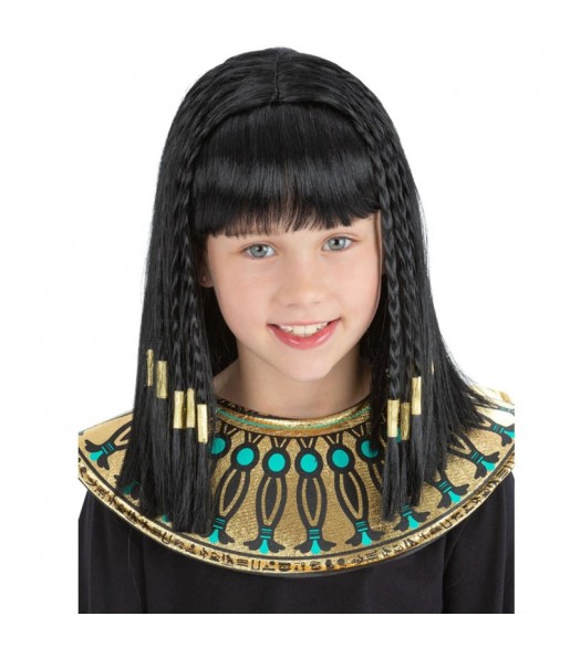 Parrucca Cleopatra egiziana per bambini per completare il costume