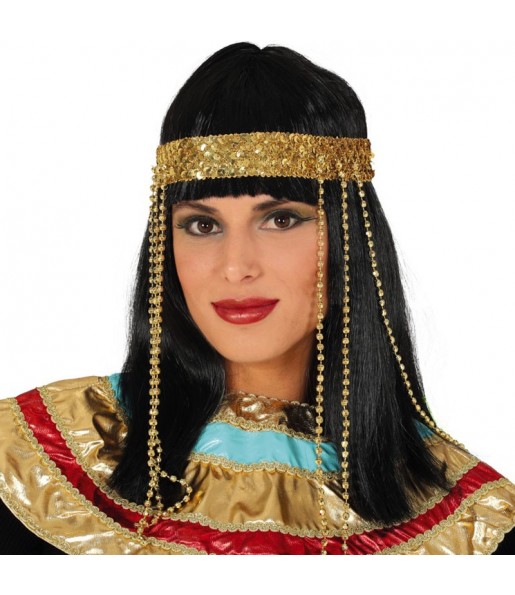 La più divertente Parrucca egiziana con archetto per feste in maschera