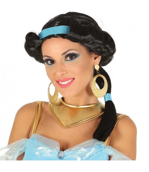 La più divertente Parrucca principessa Jasmin per feste in maschera