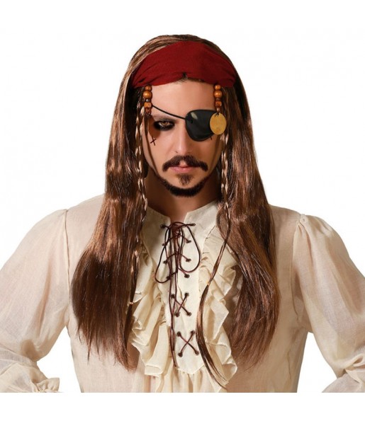 Parrucca da pirata dei Caraibi per completare il costume