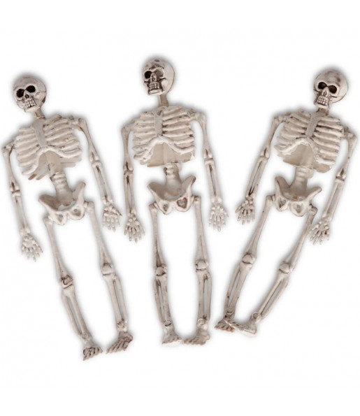 Borsa con 3 scheletri per completare il costume di paura
