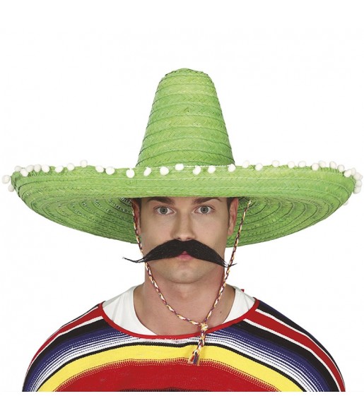 Cappello messicano verde per completare il costume