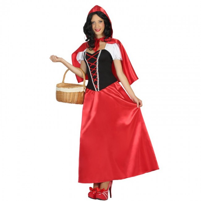 Costume da Cappuccetto Rosso lungo per donna