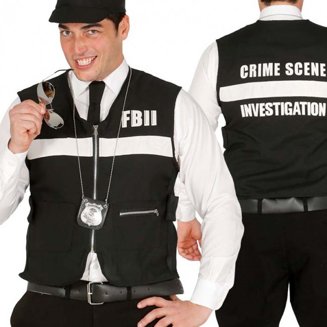 Costume Carnevale Halloween Donna Ragazza Super Poliziotta FBI