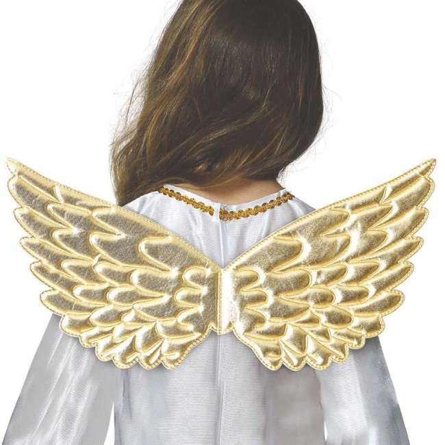 Costume angelo con ali dorate da uomo