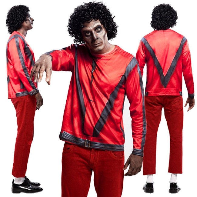Costume T-shirt Thriller di Michael Jackson uomo
