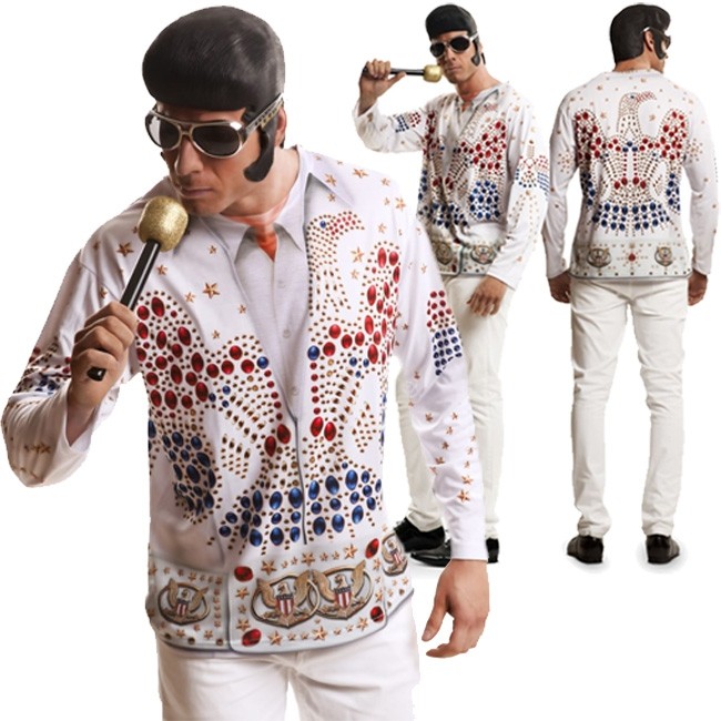 Costume da T-shirt Elvis Presley per uomo
