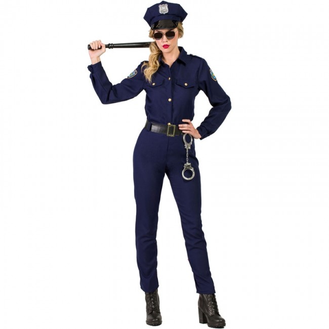 Costume Carnevale Festa di Laurea donna poliziotta