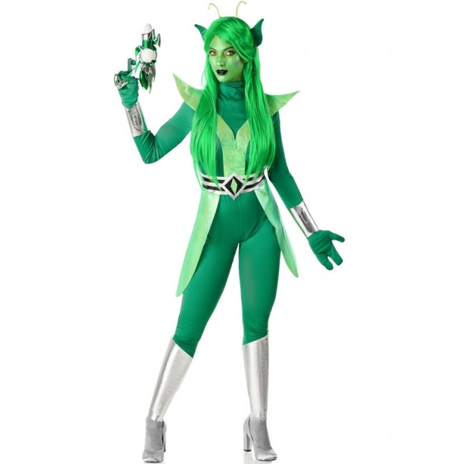 Costume da Alieno verde per donna