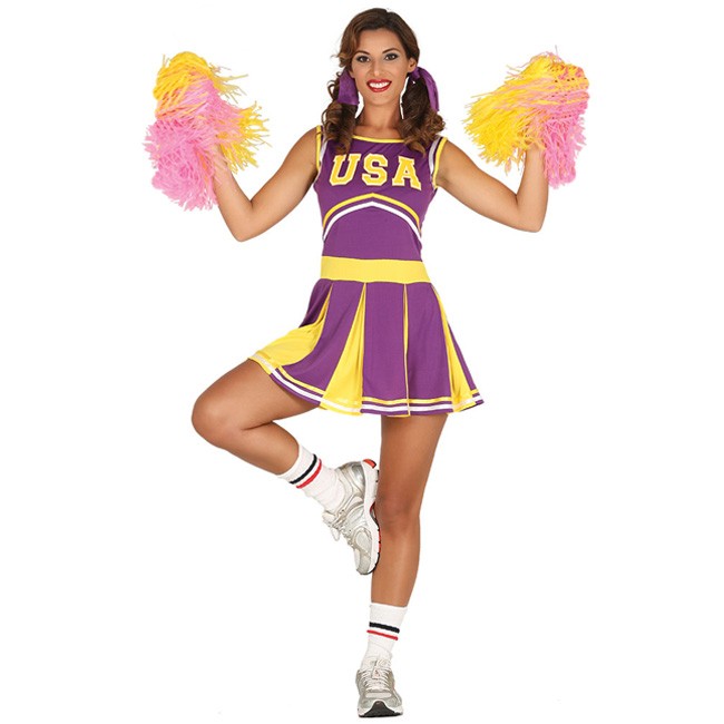 Costume cheerleader degli Stati Uniti donna