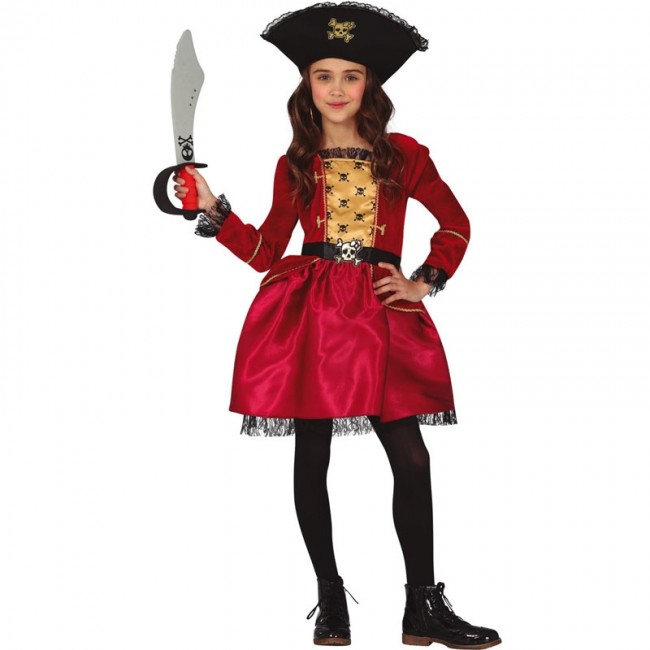 Costume da Capitana Pirata Elegante per bambina