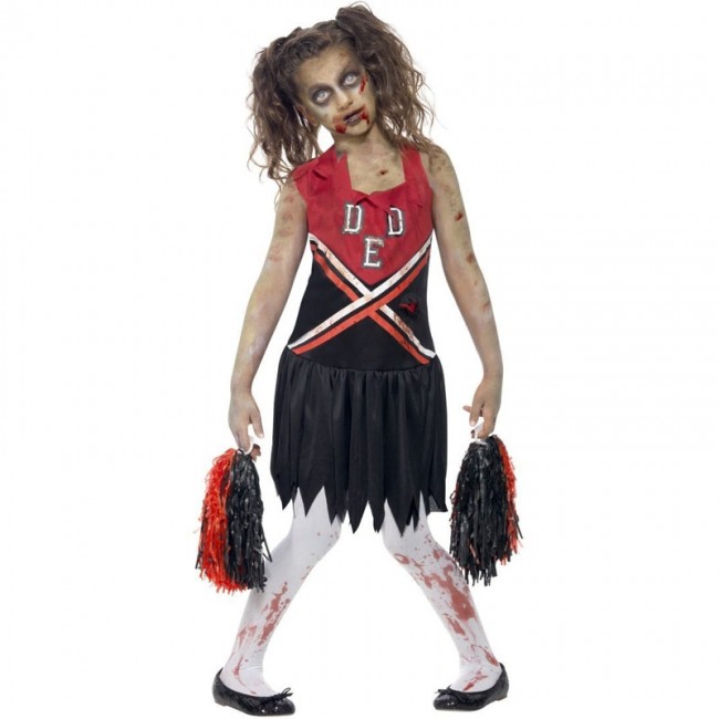 Costume Cheerleader sanguinante e seminare paura
