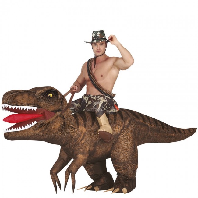 ▷ Costume Dinosauro gonfiabile per uomo