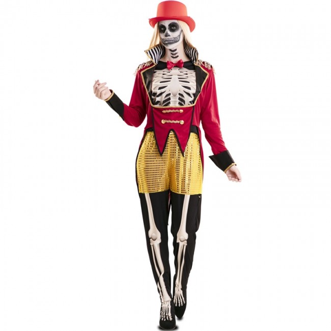 Costume Domatrice scheletro donna più terrificante di Halloween