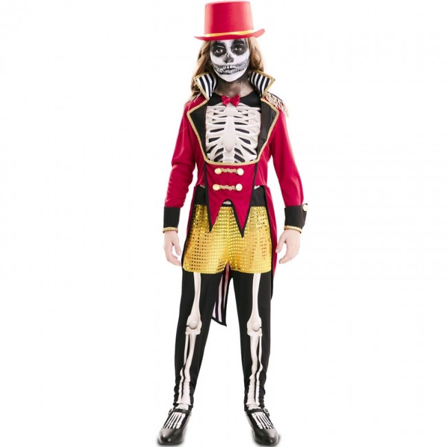 Costume Domatrice scheletro bambina per Halloween e seminare paura