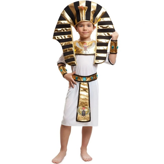 Costume da bambino Piccolo faraone egiziano vestitio travestimento  carnevale nuo