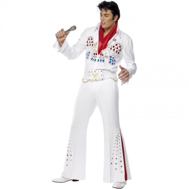 ▷ Costume Elvis Presley con aquila USA per uomo