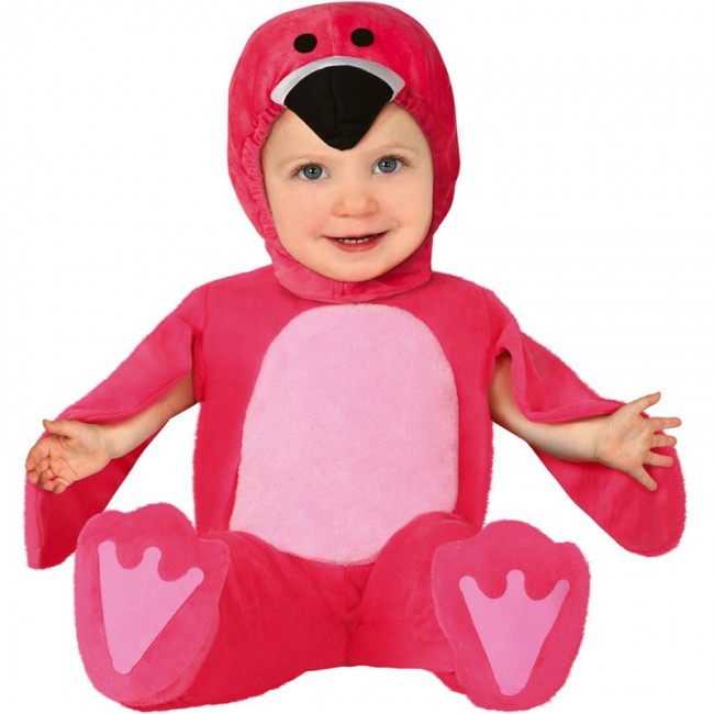 Costume Fenicottero rosa neonato