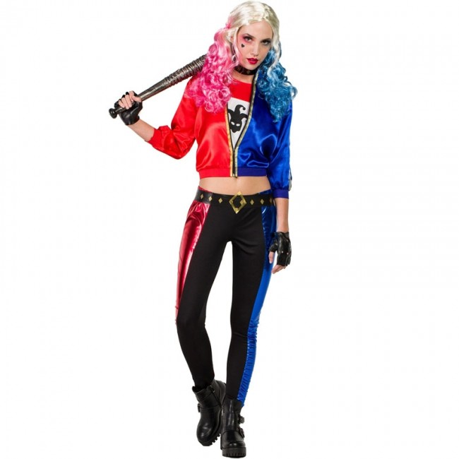 Costume Carnevale Donna Harley Quinn Suicide Squad travestimento cosplay  Sexy