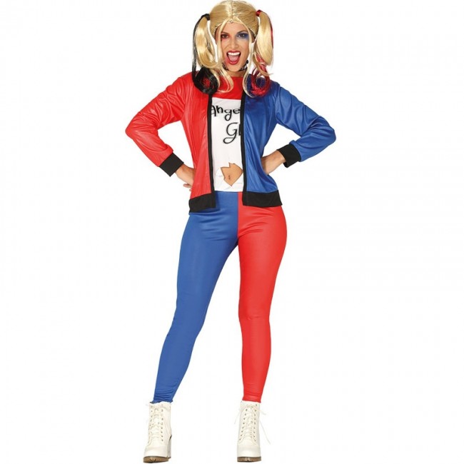 Costume Harley Quinn Villain donna più terrificante di Halloween