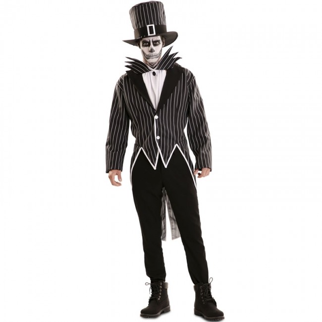 Costume Jack Skeletron uomo per Halloween e serata di paura