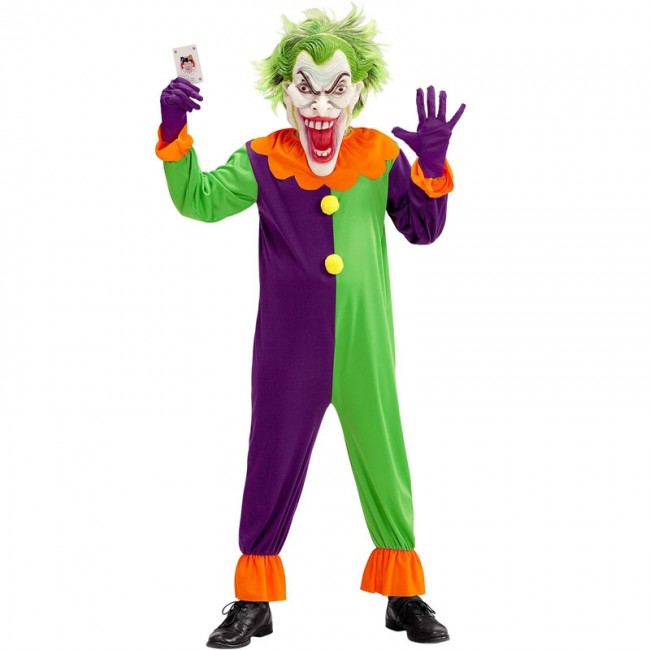 ▷ Costume Joker malvagio bambino per Halloween e seminare paura