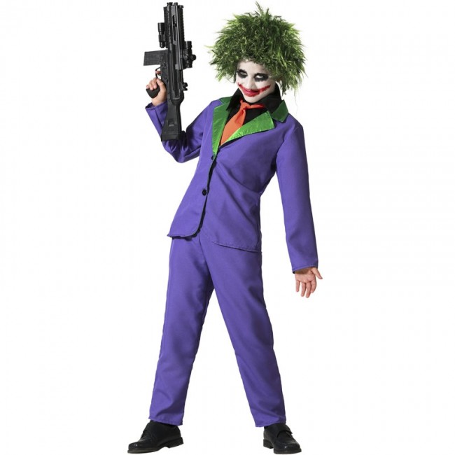 Costume da Joker viola per bambino