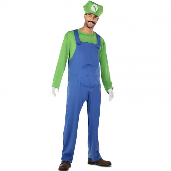Costume di carnevale adulto Super Luigi originale Nintendo