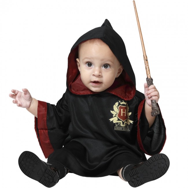 ▷ Costume Mago di Hogwarts neonato per il suo primo Halloween