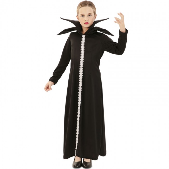 Costume Malefica sinistra bambina per Halloween e seminare paura
