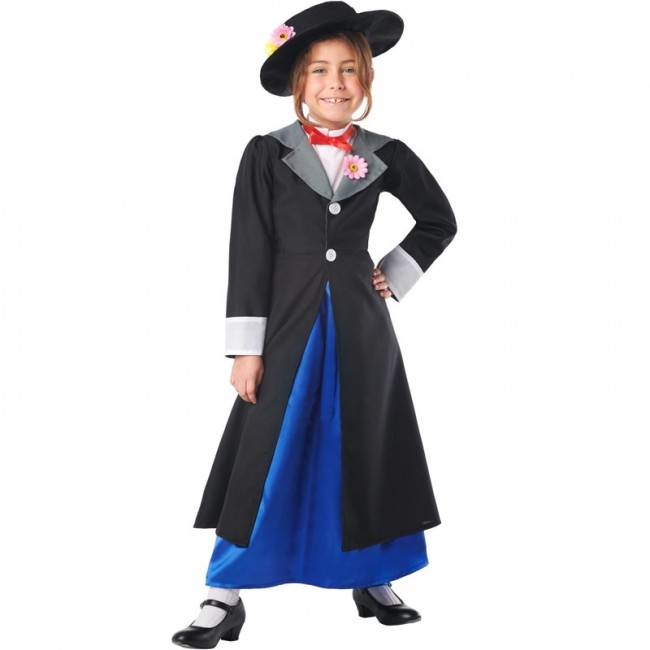 Costume Mary Poppins Deluxe per bambina