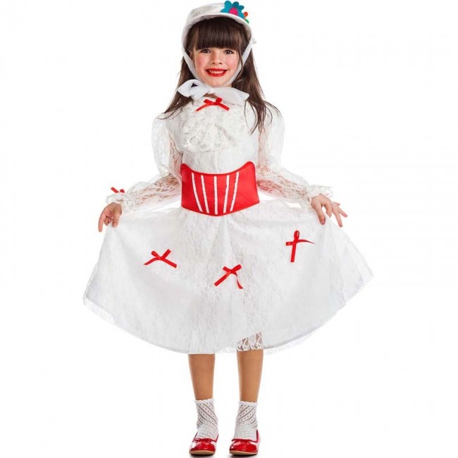 Costume da Mary Poppins Bianco per bambina
