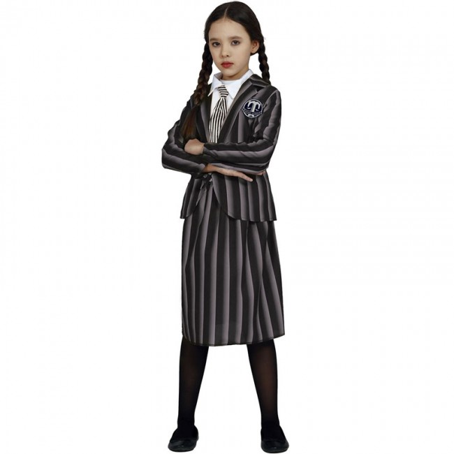 Costume da Mercoledì Addams a Nevermore per bambina