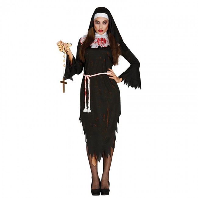 Costume Suora zombie donna più terrificante di Halloween