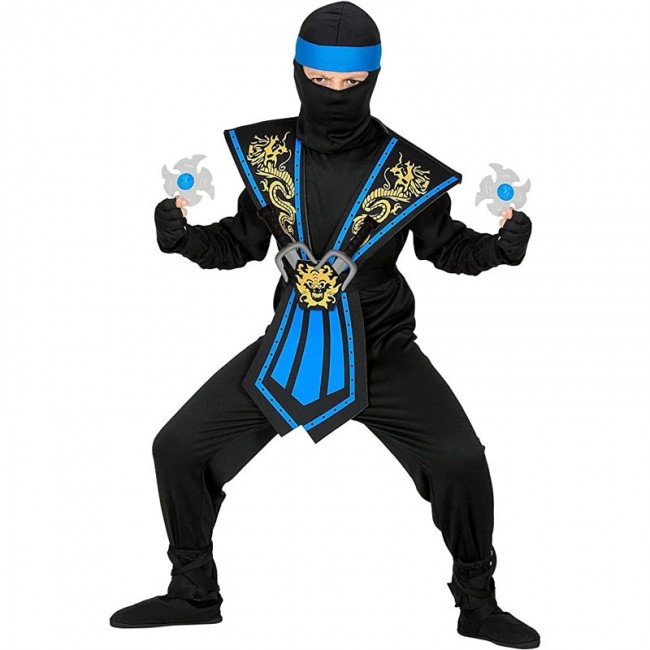 ▷ Costume Ninja Kombat blu per bambino