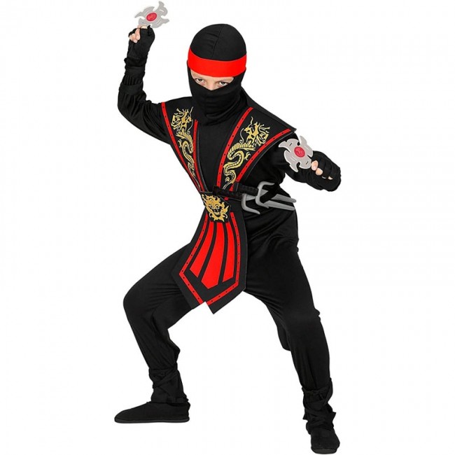 ▷ Costume Ninja Kombat rosso per bambino