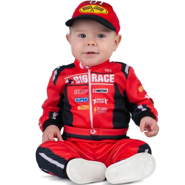 ▷ Costume Pilota di auto da corsa per neonato