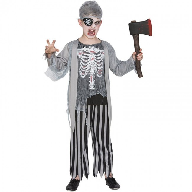 Costume da zombie pirata bambino