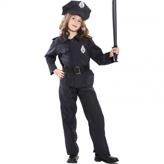 Costume carnevale poliziotto L - 9 anni - Bimbo - DISTRIBUZIONE JUNIOR SRL
