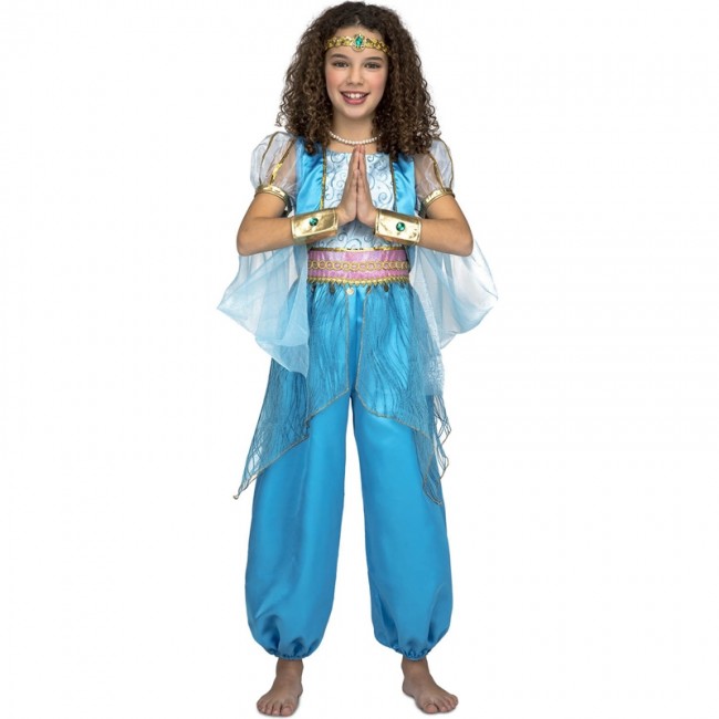 Costume principessa araba turchese bambina