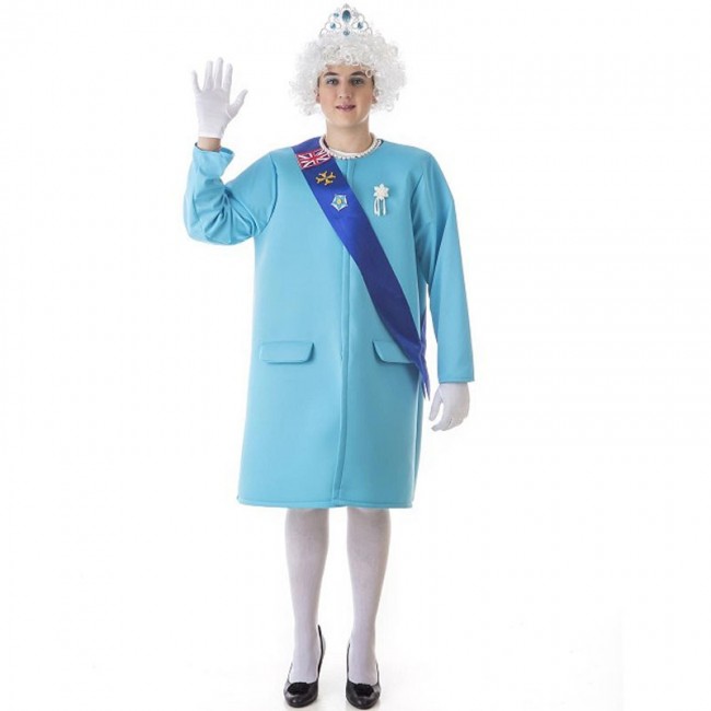 Costume da Regina Elisabetta II per uomo