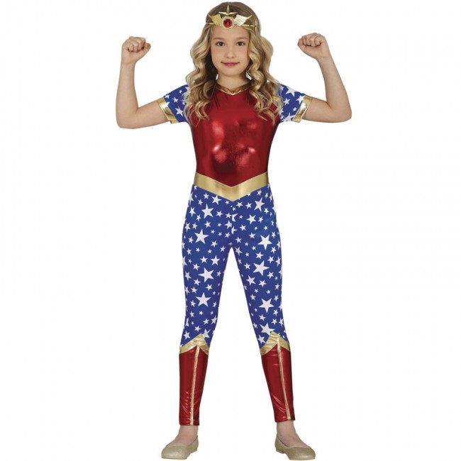 ▷ Costume Supereroina Wonder Woman per bambina