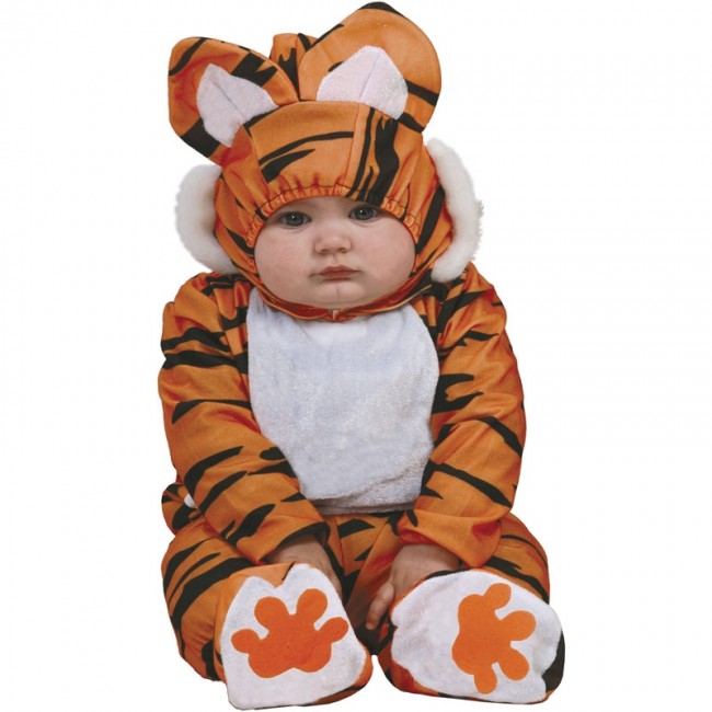 Costume da Tigre in Peluche per Bambino Neonato, 1-2 Anni