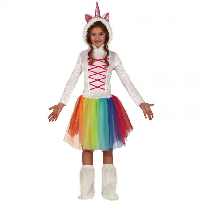 Costume Unicorno multicolore bambina