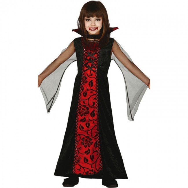 public Interpreter Minimal Costume Contessa Vampira halloween bambina per Halloween e seminare paura