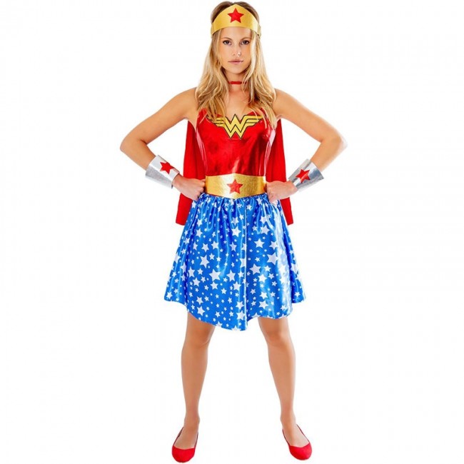 ▷ Costume Wonder Woman classica per bambina