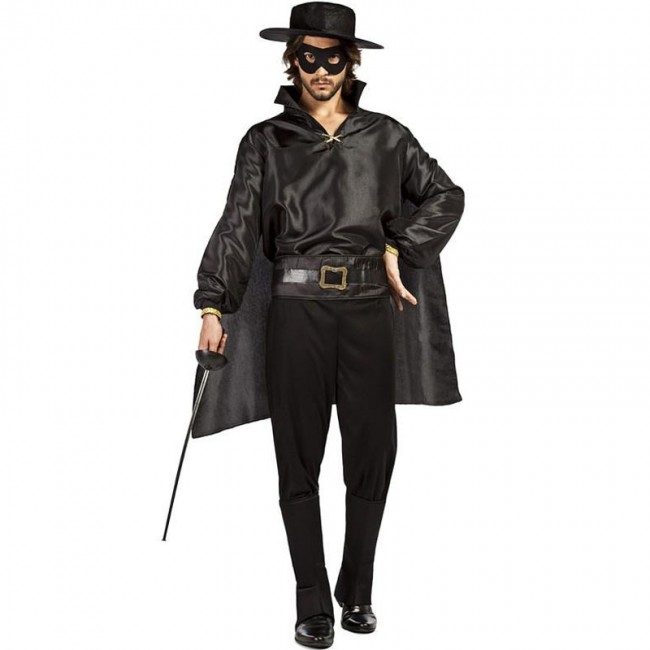 Costume Zorro mascherato per Uomo